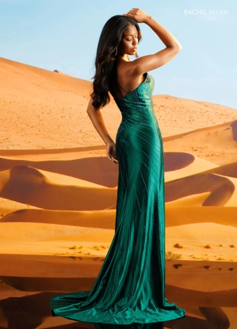 Rachel Allan Style #71305 $5 Emerald backface vertical thumbnail