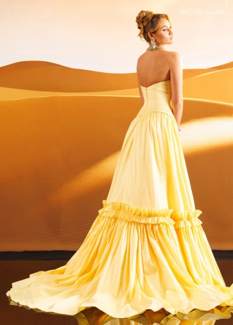 Rachel Allan Style #71342 $5 Yellow backface vertical thumbnail