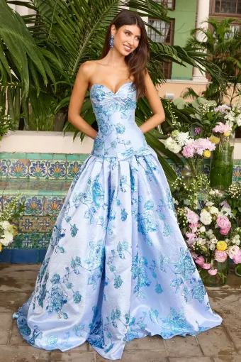 Ava Presley Style #42460 $5 Periwinkle frontface vertical thumbnail