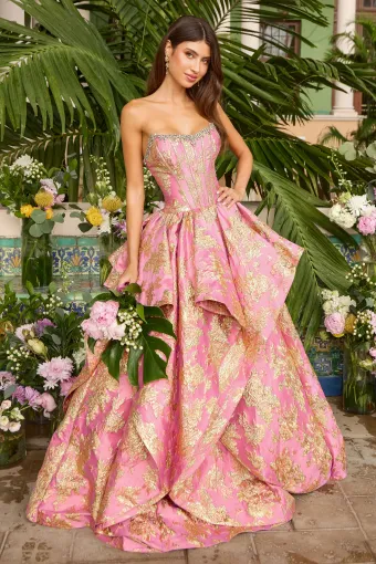 Ava Presley Style #42541 $6 Hot Pink/Gold frontface vertical thumbnail