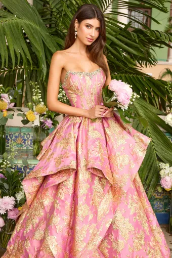 Ava Presley Style #42541 $7 Hot Pink/Gold frontface vertical thumbnail
