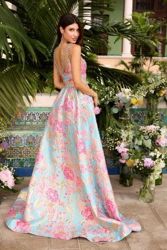 Ava Presley Style #42549 $7 Blue/Pink backface vertical thumbnail