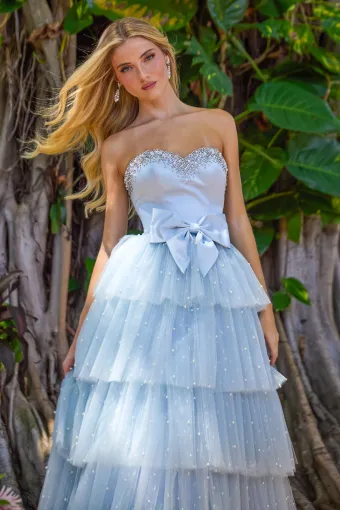 Ava Presley Style #42589 $3 Light Blue/White vertical cropped thumbnail