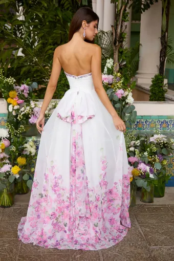 Ava Presley Style #43001 $5 White/Pink Multi backface vertical thumbnail