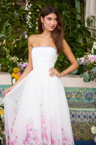 Ava Presley Style #43001 $2 White/Pink Multi frontface vertical thumbnail