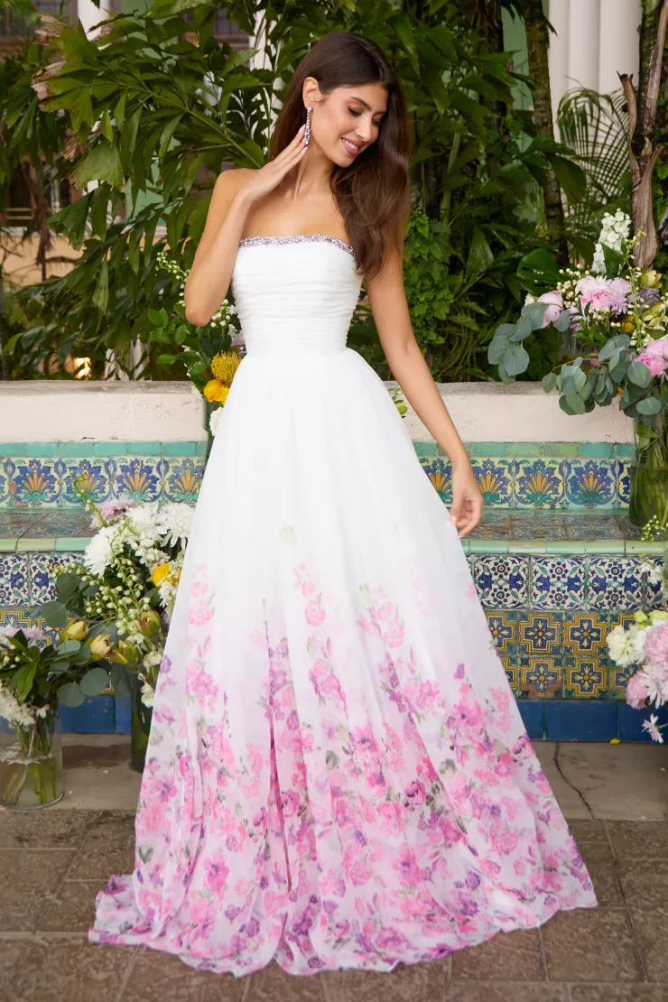 Ava Presley Style #43001 #1 White/Pink Multi frontface vertical picture