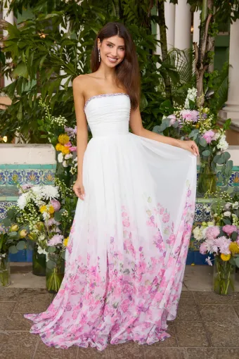 Ava Presley Style #43001 $0 default White/Pink Multi frontface vertical thumbnail