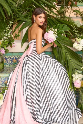 Ava Presley Style #43010 $9 Black/White/Blush vertical cropped thumbnail