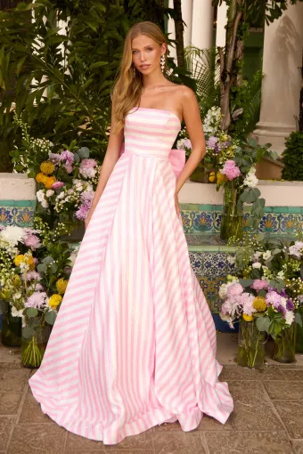 Ava Presley Style #43010 $1 Pink/White frontface vertical thumbnail