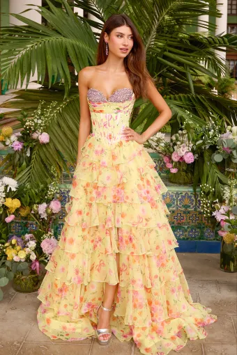 Ava Presley Style #43034 $6 Yellow Multi frontface vertical thumbnail