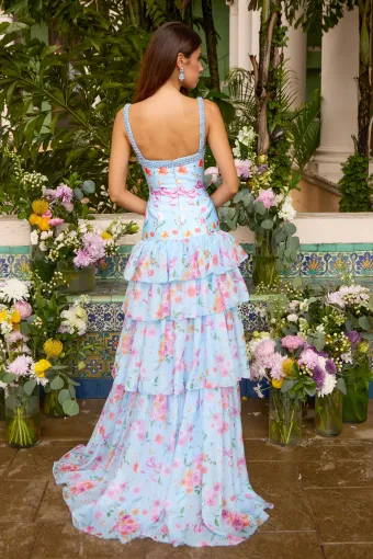 Ava Presley Style #43035 $8 default Light Blue Multi backface vertical thumbnail