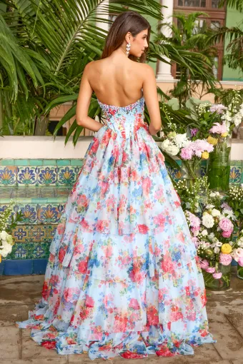 Ava Presley Style #43036 $5 default Light Blue Multi backface vertical thumbnail