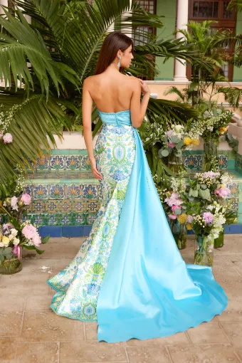 Ava Presley Style #43052 $3 White Multi backface vertical thumbnail