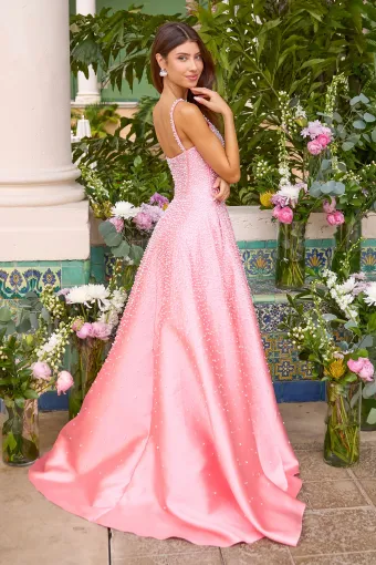 Ava Presley Style #43065 $6 Coral Pink/White backface vertical thumbnail