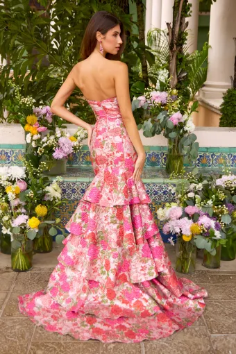 Ava Presley Style #43081 $6 default Coral Multi backface vertical thumbnail