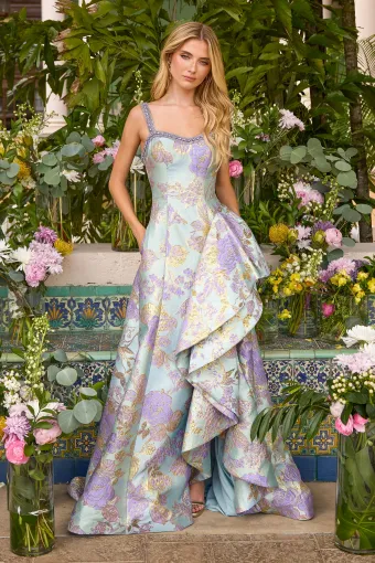 Ava Presley Style #43090 $2 Light Blue/Lilac frontface vertical thumbnail