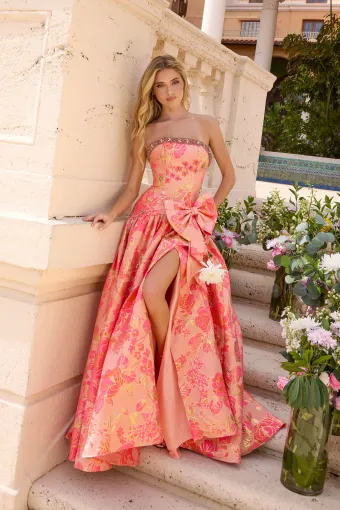Ava Presley Style #43103 $4 Coral Pink frontface vertical thumbnail