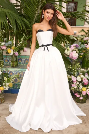Ava Presley Style #47365 $2 Ivory/Black frontface vertical thumbnail