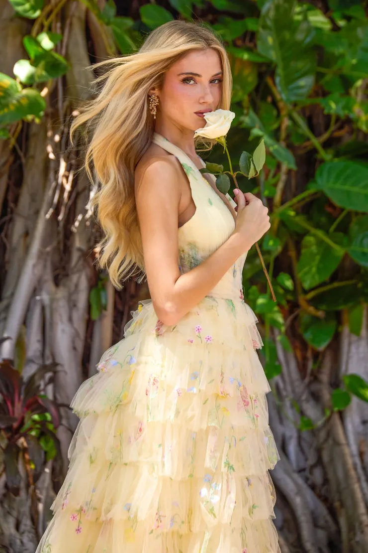 Ava Presley Style #47413 #4 Yellow Multi vertical cropped picture