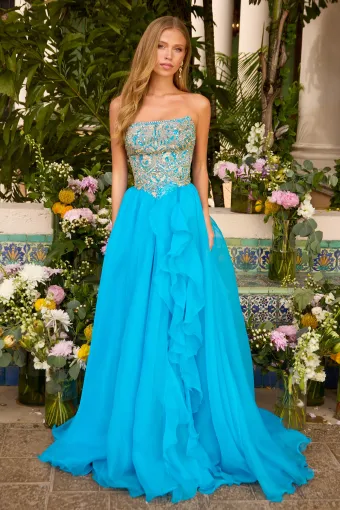 Ava Presley Style #47420 $0 default Turquoise/Gold frontface vertical thumbnail