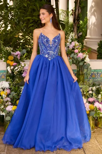 Ava Presley Style #47430 $1 Royal/Light Blue frontface vertical thumbnail