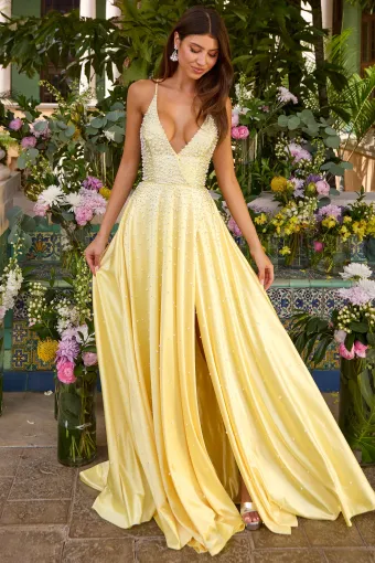 Ava Presley Style #47459 $3 Light Yellow frontface vertical thumbnail