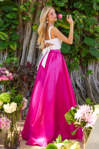 Ava Presley Style #47465 $3 default Fuchsia/White backface vertical thumbnail
