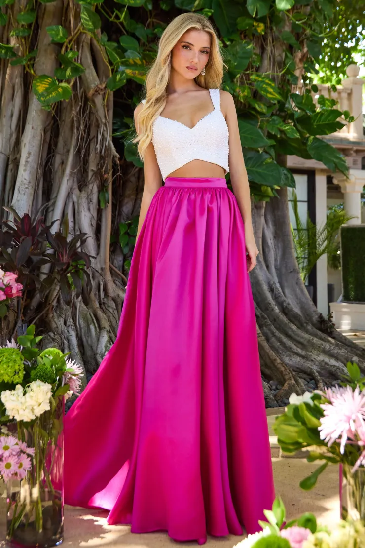 Ava Presley Style #47465 #1 Fuchsia/White frontface vertical picture