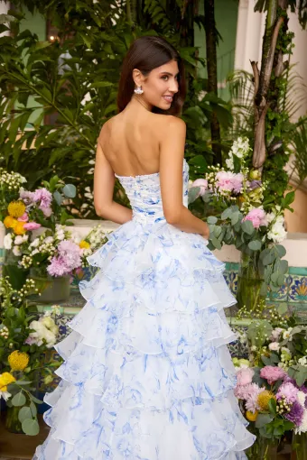 Ava Presley Style #47483 $4 White/Blue backface vertical thumbnail