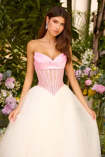 Ava Presley Style #47484 $10 Pink/White vertical cropped thumbnail