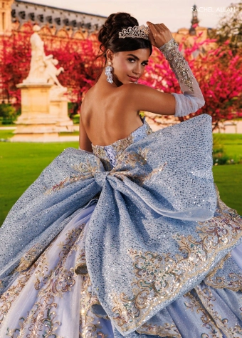 Alianna by Rachel Allan Style #RQ6030 $8 Cloud Blue/Gold backface vertical cropped thumbnail