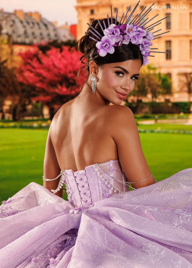 Alianna by Rachel Allan Style #RQ6033 #7 Lilac Iridescent backface vertical cropped picture