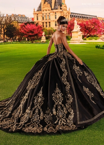 Alianna by Rachel Allan Style #RQ6034 $5 default Black/Gold backface vertical thumbnail