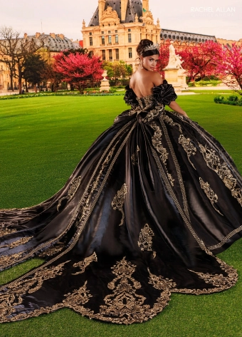 Alianna by Rachel Allan Style #RQ6034 $2 Black/Gold backface vertical thumbnail