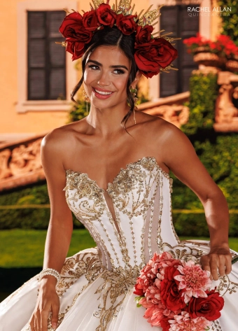 Alianna by Rachel Allan Style #RQ6034 $7 Ivory/Gold frontface vertical cropped thumbnail