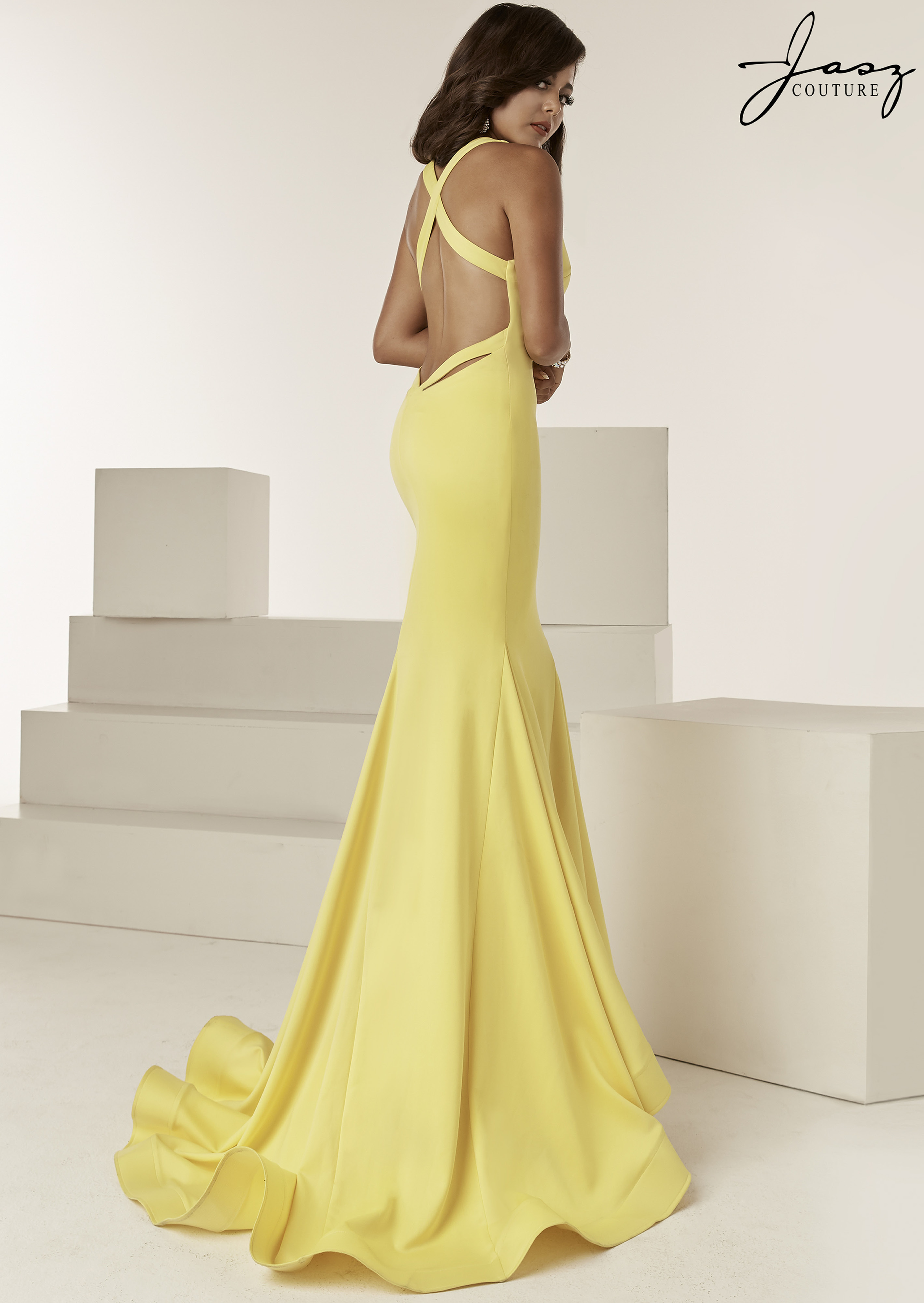 jasz couture yellow prom dress
