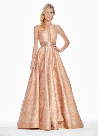 bronze evening gown