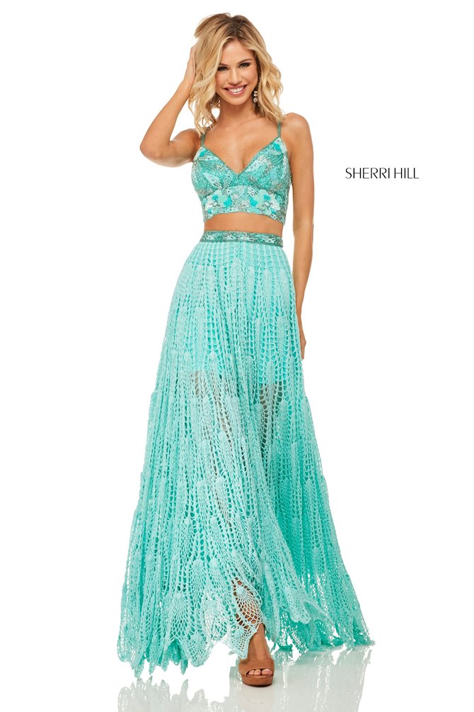 sherri hill prom dresses mint green Green Sequin Long Sleeve Dress – ZahiraBeautyCare main image 0