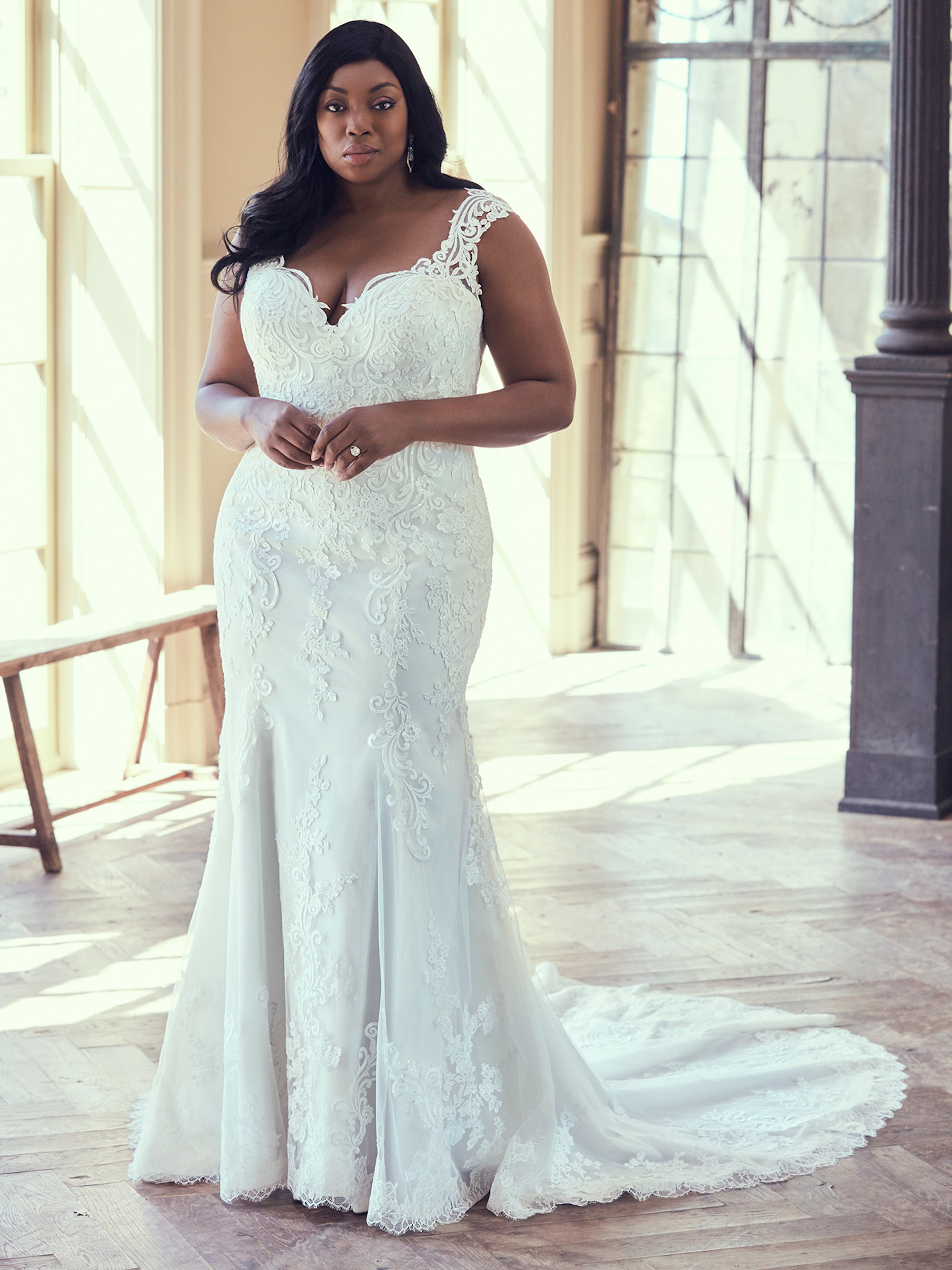 bbw wedding dress