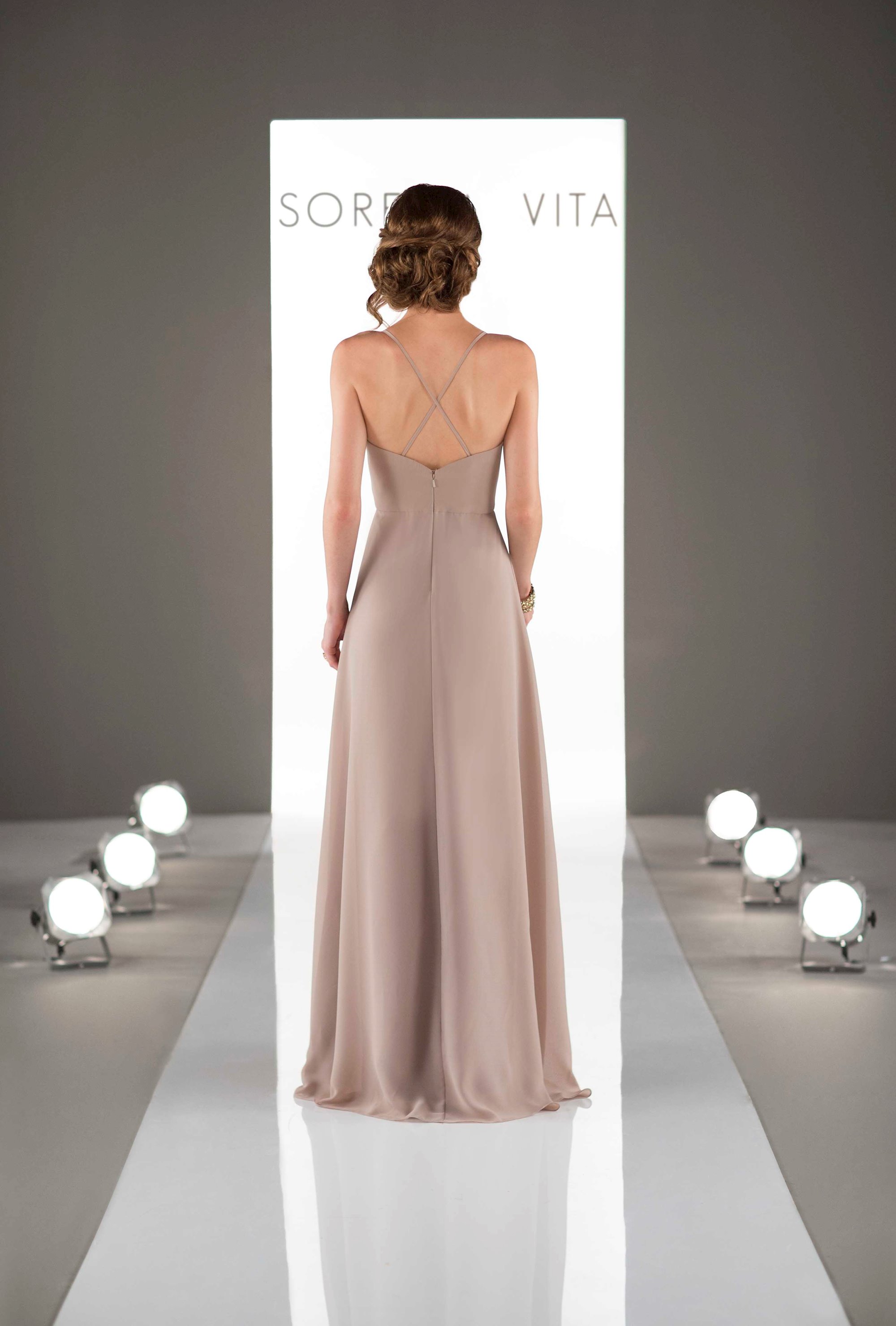 square neck long sleeve wedding dress Fitted minimalist sleeves shipping-freight in cups Color:Really Teal Lisa Shiny Satin Dress