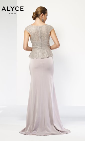 Alyce Paris 27105  Elegant Peplum Gown for Special Occasions #5 default frontface backface vertical thumbnail