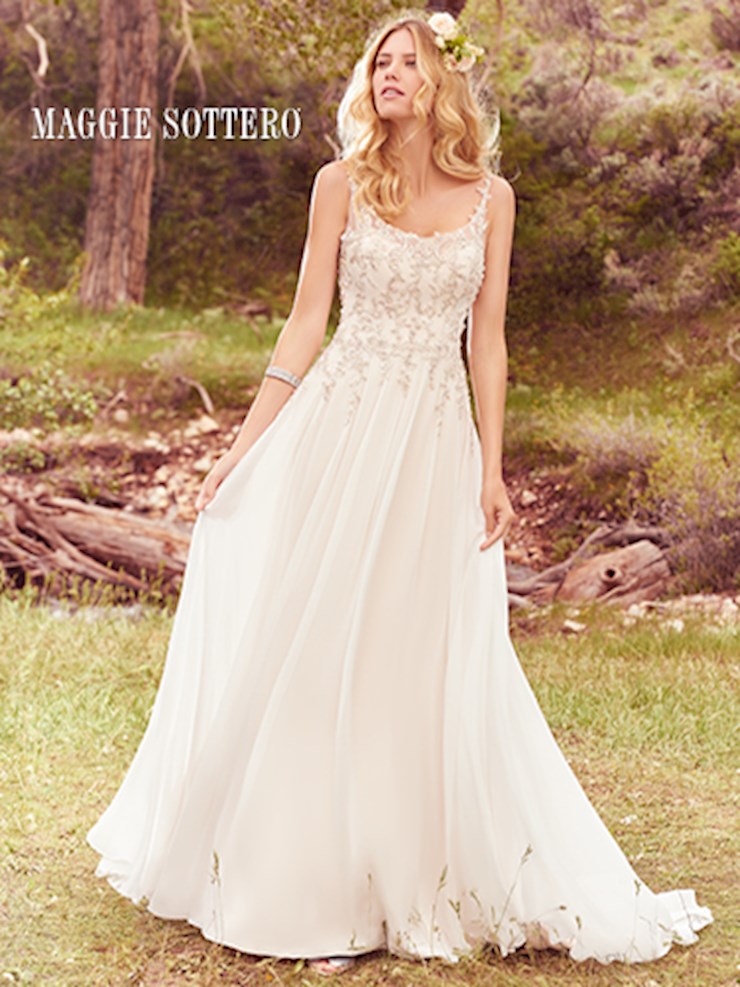 sachin and babi light blue dress Maggie Sottero Deirdre 6MW834 size 12 main image 1