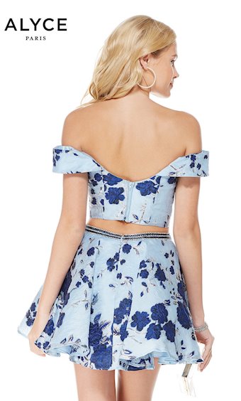 Alyce Paris 3775  Sparkling Sequin Fit-and-Flare Homecoming Dress #7 backface vertical thumbnail