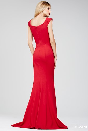 Jovani 26324  Beaded Mermaid Pageant Dress Off-shoulder Gown #1 vertical thumbnail