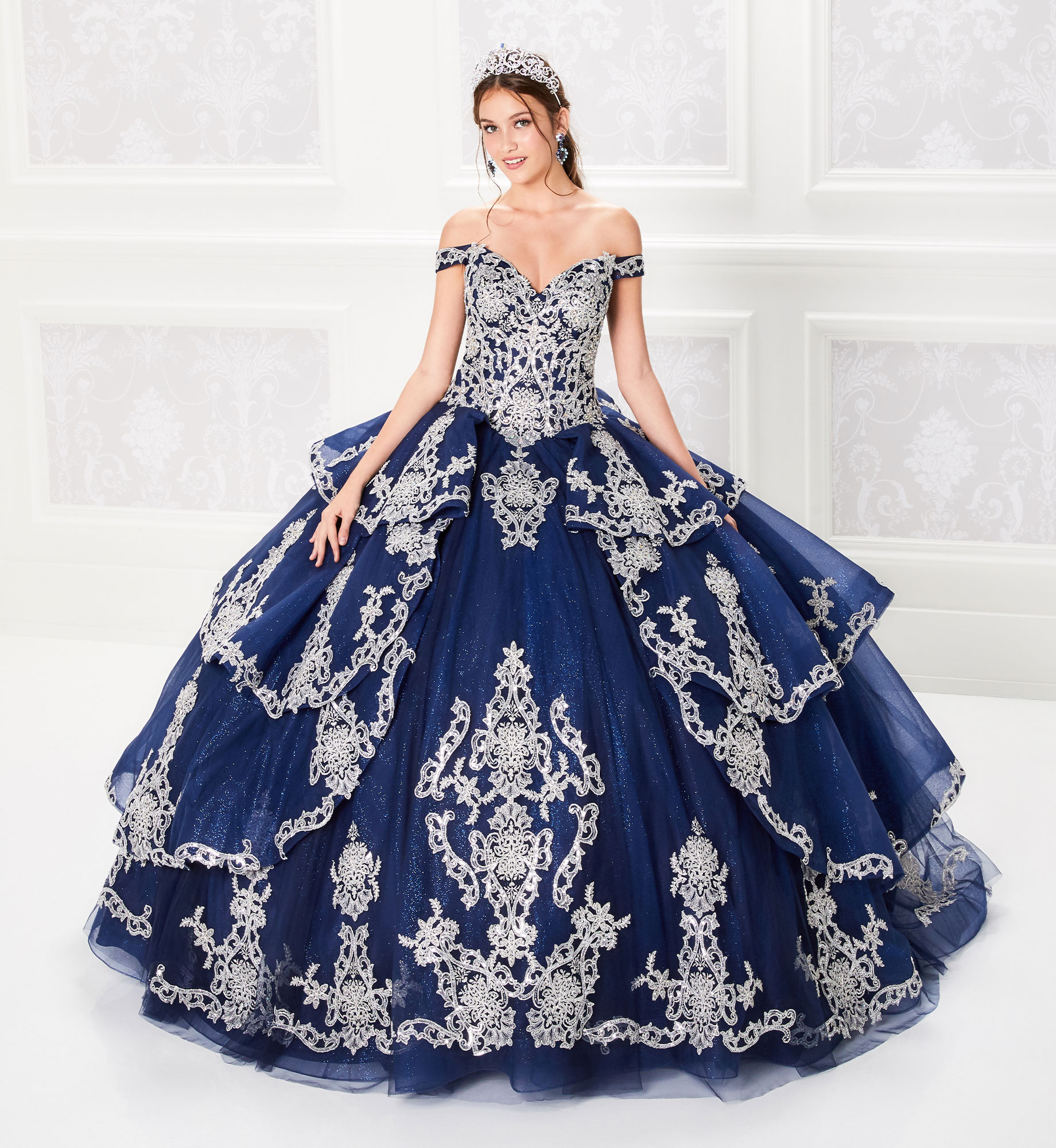 green emerald velvet dress 3D Butterfly Quinceanera Dresses Sage Green Ball Gowns with Crystal Co –  formalgowns main image 0