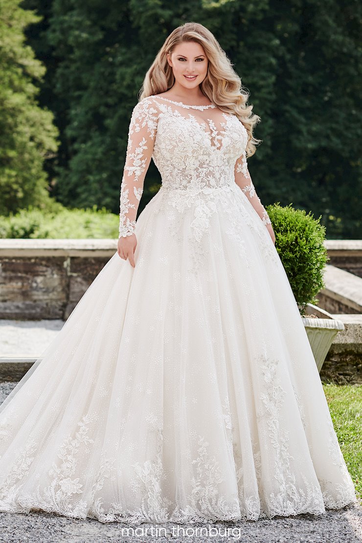 cream wedding dresses plus size