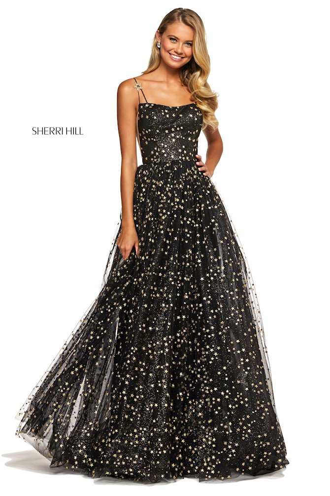 gold and white dress long White Maxi Dress with Gold Glitter main image 0