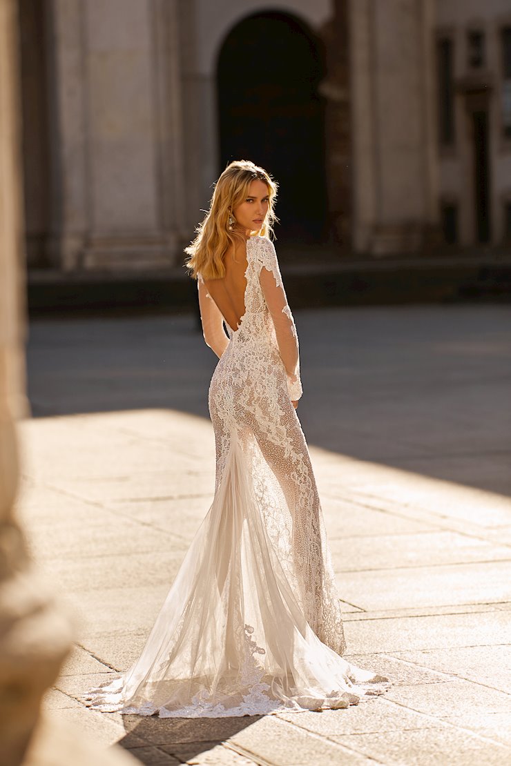 berta long sleeve lace wedding dress BERTA COUTURE