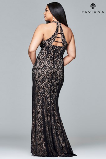 Faviana 9398 #3 Black/Nude vertical thumbnail