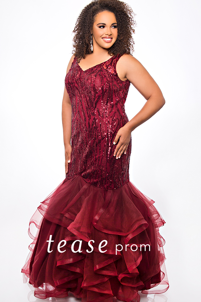 red dress tease Petal Tease Red Slit Dress  Plush Parade Clothing